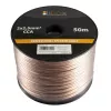 Libox reproduktorový kábel 2x2,50 mm² LB0009-50 audiokábel 50 m transparentný