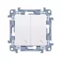 KONTAKT SIMON 10 modul univerzálny vypínač biely 2x skrutková svorka 10AX 250V