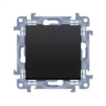 KONTAKT SIMON 10 univerzálny spínací modul 2x skrutkové svorky 10AX 250V matný čierny