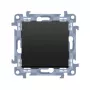 KONTAK-SIMON Kontakt Simon 10 Module jednopólový vypínač, matná čierna, pružinové svorky, 10AX 250V