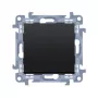 KONTAKT SIMON 10 modul čierny matný séria vypínač samosvorný 10AX 250V