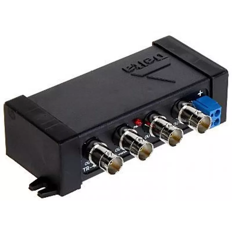 DELTA TR-4P/70 4-kanálový pasívny video balun / transformátor pre AHD/TVI/CVI/CVBS do 70m