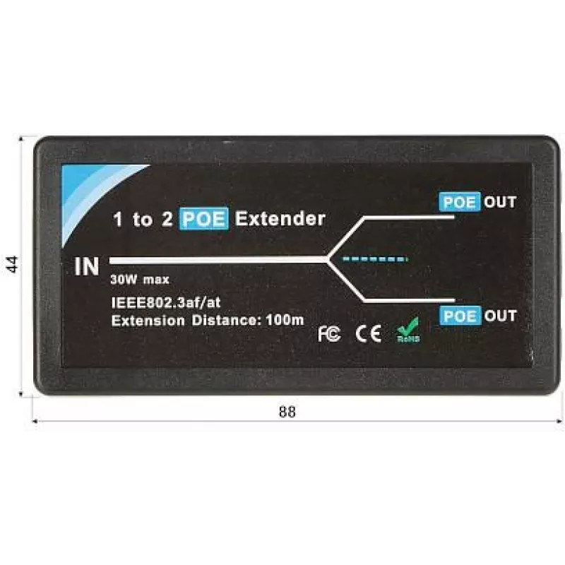 DELTA PoE extender PFT1320 3-portový