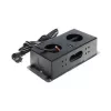 DELTA FPS-3S/CABLE nábytková zásuvková lišta s 3 zásuvkami, 1,5 m kábel, čierna