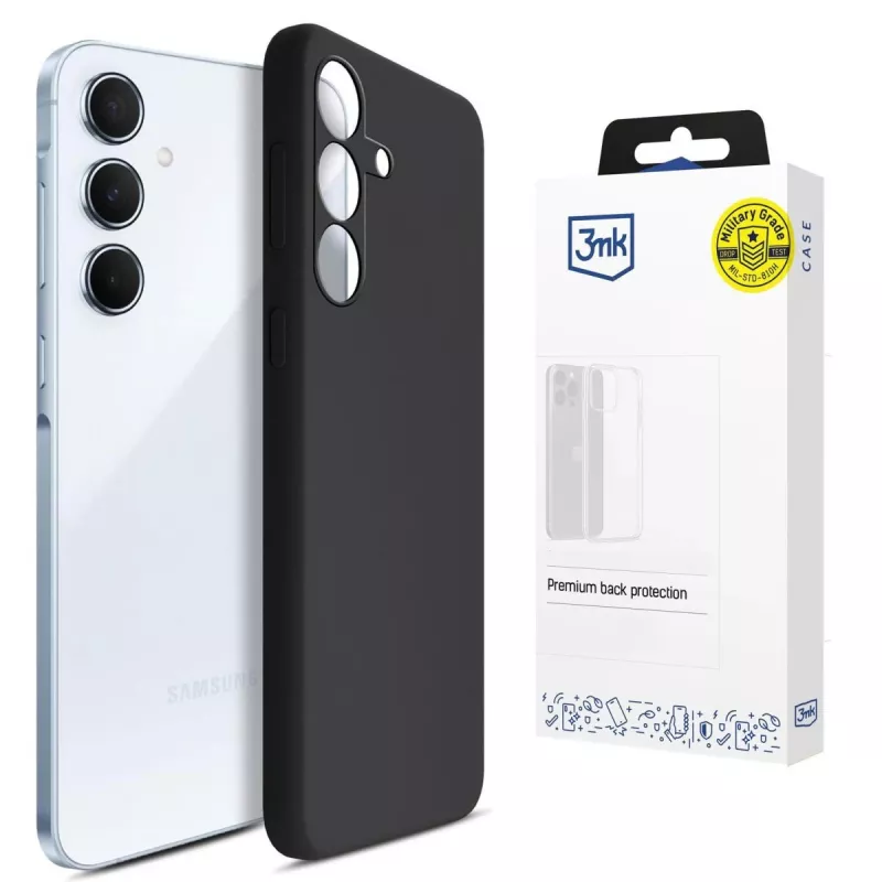 3MK PROTECTION Samsung Galaxy A55 5G - 3mk Hardy Mellow puzdro čierne