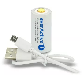 EVERACTIVE 16340 3.7V 700mAh nabíjateľná Li-Ion batéria s ochranným obvodom (1 ks)