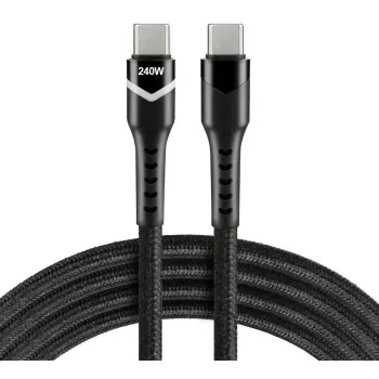 EVERACTIVE USB-C na USB-C kábel CBB-1PDRS 100cm 48V 5A 240W RGB LED