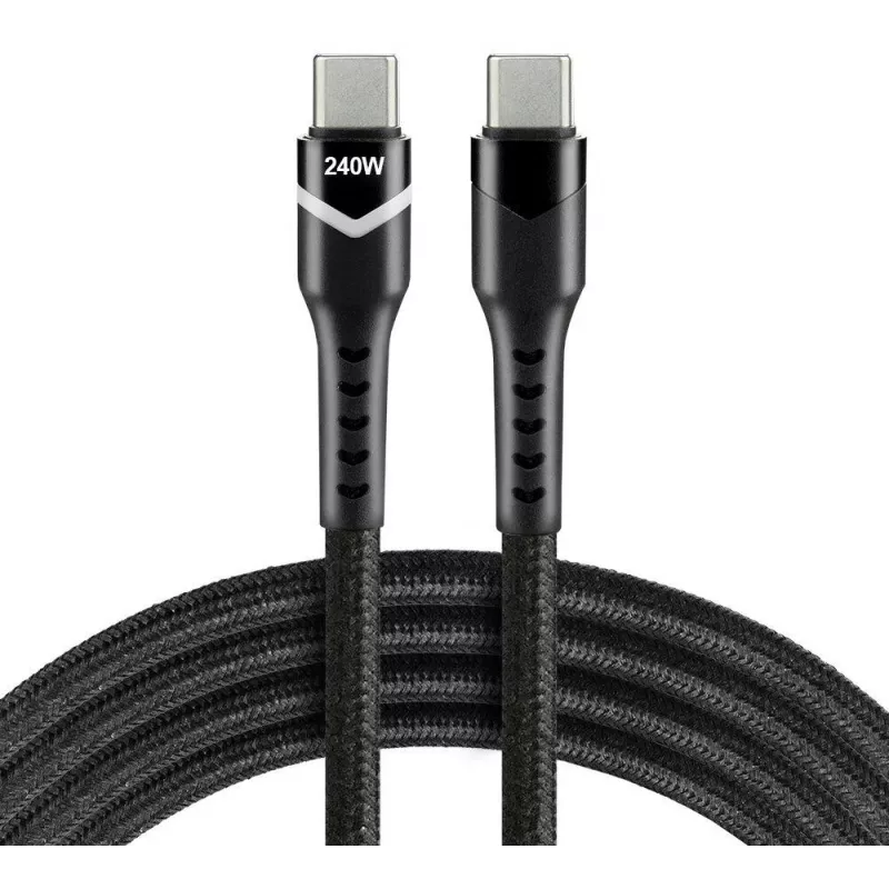 EVERACTIVE USB-C na USB-C kábel CBB-1PDRS 100cm 48V 5A 240W RGB LED