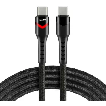 EVERACTIVE USB-C na USB-C kábel CBB-1PDRS 100cm 48V 5A 240W RGB LED
