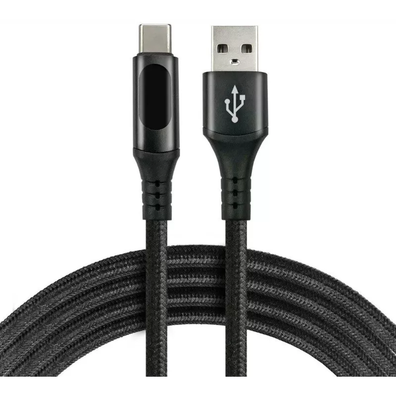 everActive CBB-2CBL USB-A/USB-C LCD kábel 200cm 3A