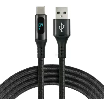 everActive CBB-2CBL USB-A/USB-C LCD kábel 200 cm 3A