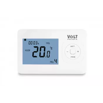 VOLT POLSKA Comfort HT-02 káblový programovateľný izbový termostat, biela