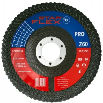 PSG Star Flex lamelový kotúč 125x22,23 mm P60 zirkónový korund pre uhlovú brúsku