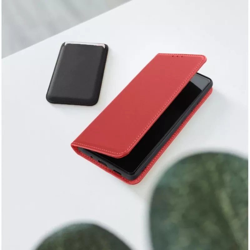 OEM Flip puzdro pre iPhone 17 Pro / 18 Pro Smart Pro Book koža bordová