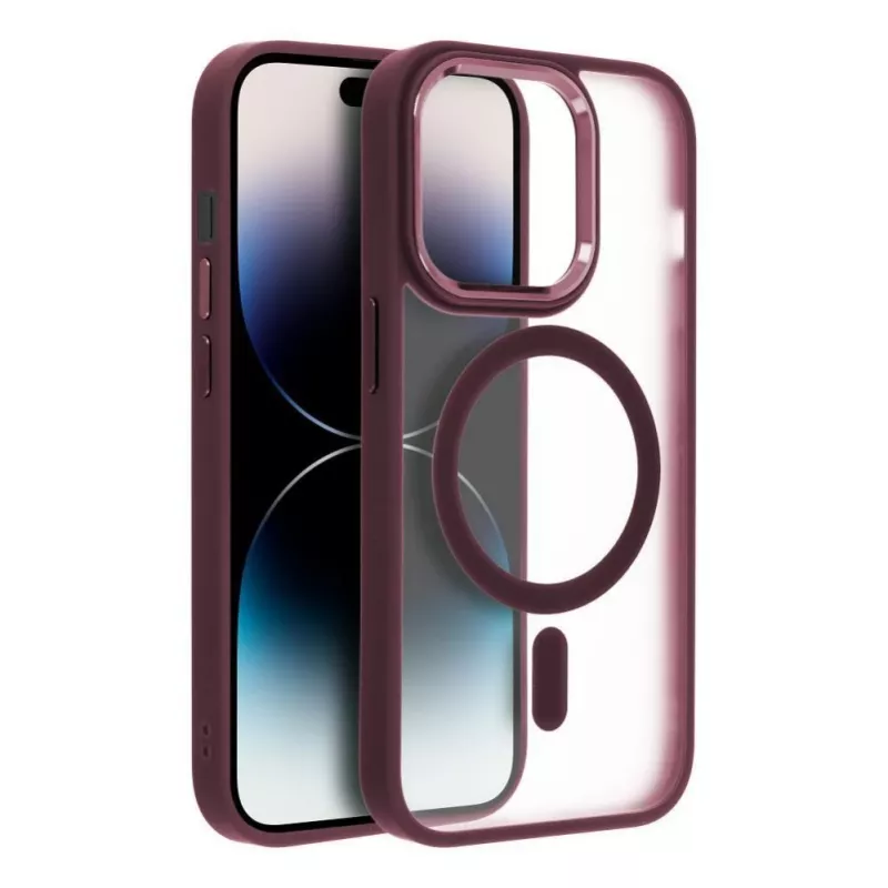 OEM puzdro pre iPhone 17 Pro Max Matte Mag kryt kompatibilný s MagSafe červený
