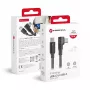 Forcell F-Energy CC-1Deg USB-C na USB-C kábel 100W PD QC4.0 5A 2m čierny 90° zahnutý