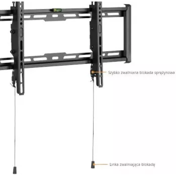 GETFORT GF-T3780-75 naklápací TV nástenný držiak pre LED/LCD 37-80 palcov, 75 kg, VESA 650x405 mm, čierny