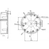 MITON MT-P1260 rozvodná krabica na omietku 120x60x50mm IP65 svetlosivá