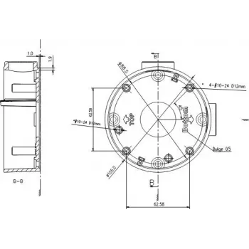 MITON MT-P1260 rozvodná krabica na omietku 120x60x50mm IP65 svetlosivá