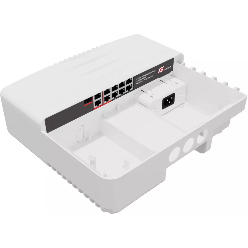 GETFORT GF-6221-GGUF-PO priemyselný vonkajší PoE switch 6FE+2GE+2GB+1SFP IP65