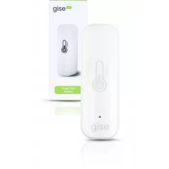 GISE smart snímač teploty a vlhkosti Wi-Fi biely | Tuya | GTHS-WF-01-W