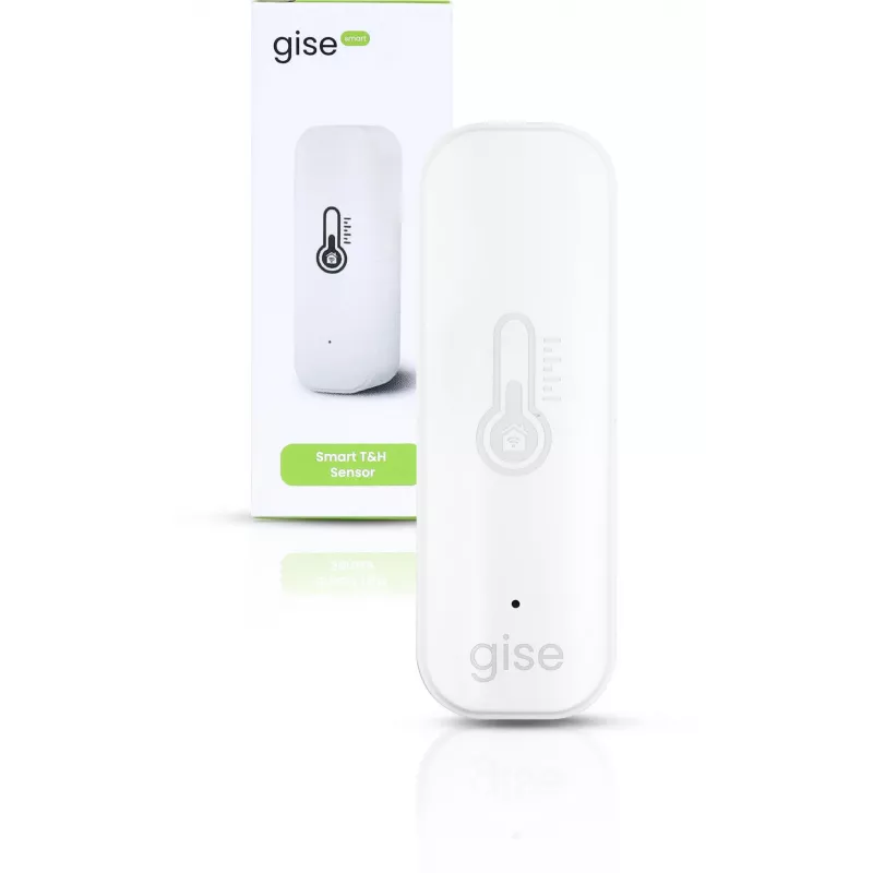 GISE smart snímač teploty a vlhkosti Wi-Fi biely | Tuya | GTHS-WF-01-W