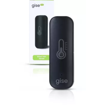 GISE smart snímač teploty a vlhkosti Wi-Fi čierny | Tuya | GTHS-WF-01-B