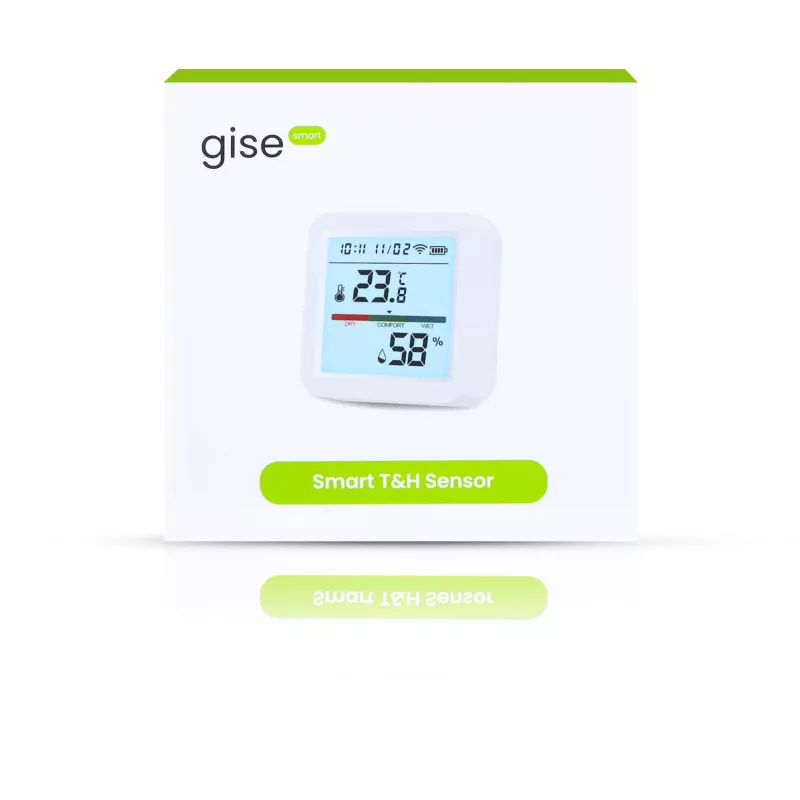 GISE smart snímač teploty a vlhkosti Wi-Fi Tuya GTHS-WF-02