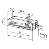 BIRA HARTTE XS00U-B elektrický zámok séria XS 12-24V AC/DC Low Current zosilnený