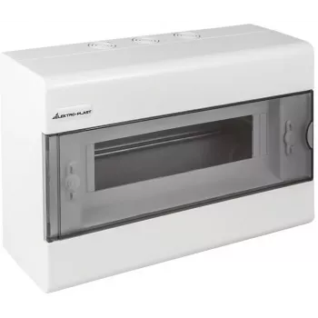 ELEKTRO-PLAST OPATÓWEK SRn-12 rozvádzač na omietku 12 modulov 1 rad IP40 priehľadné dvierka