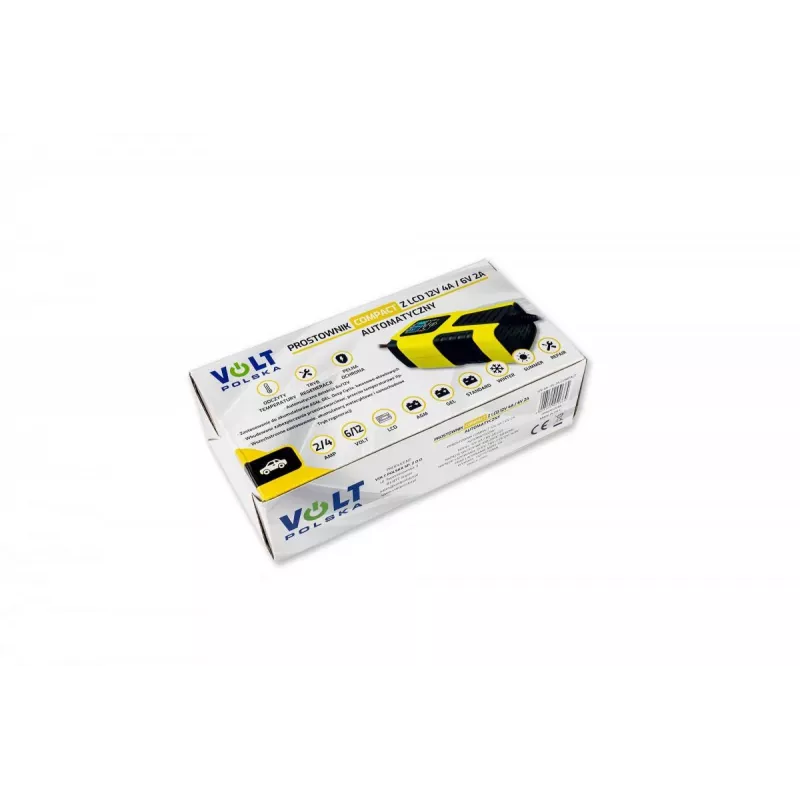 Volt Polska automatická nabíjačka batérií 12V 4A / 6V 2A LCD