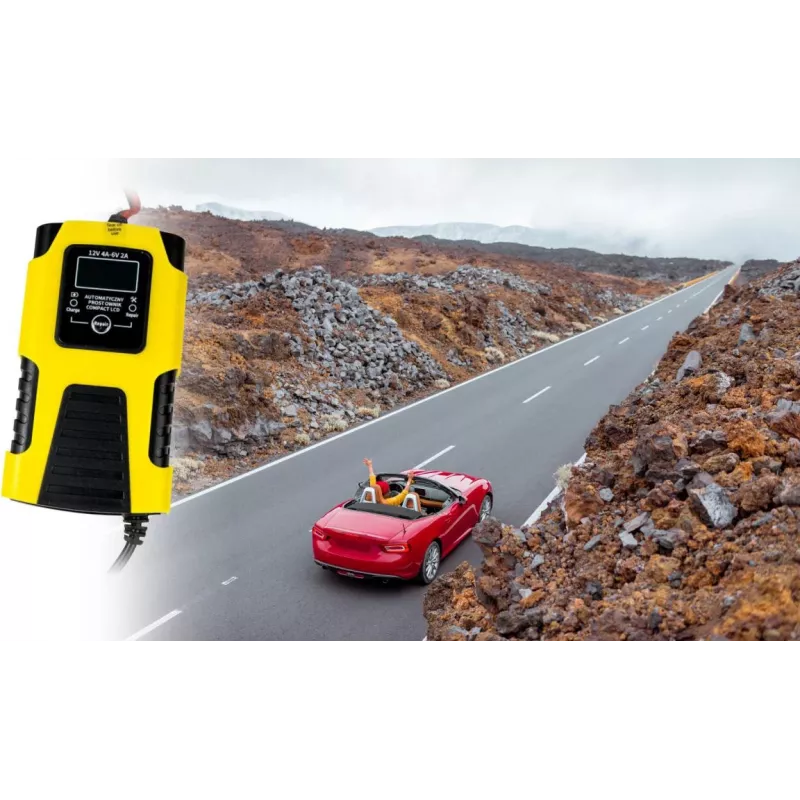 Volt Polska automatická nabíjačka batérií 12V 4A / 6V 2A LCD