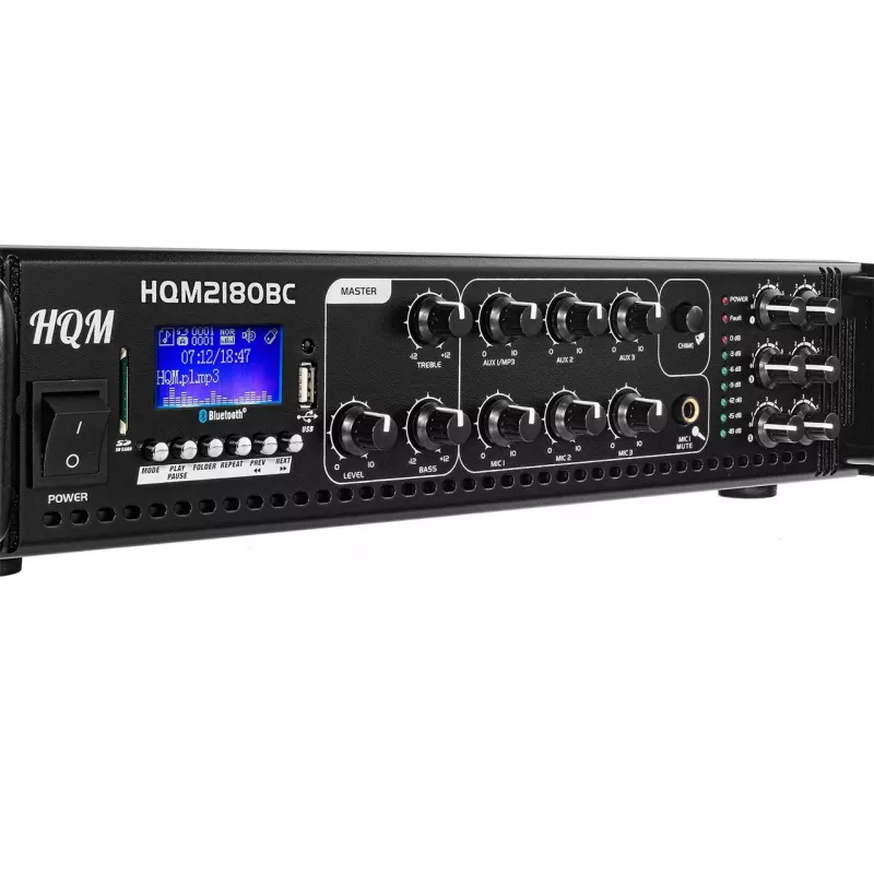 HQM 3407 FM/MP3/BLUETOOTH rádiový zosilňovač 180W