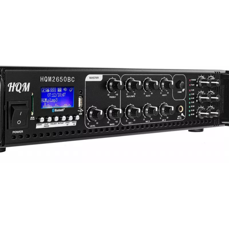 HQM HQM2650B FM/MP3/BLUETOOTH rádiový zosilňovač 650W