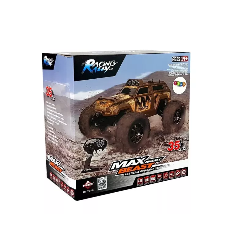 LEAN TOYS Rally Car na diaľkové ovládanie modré 2.4G 1:18 35km/h