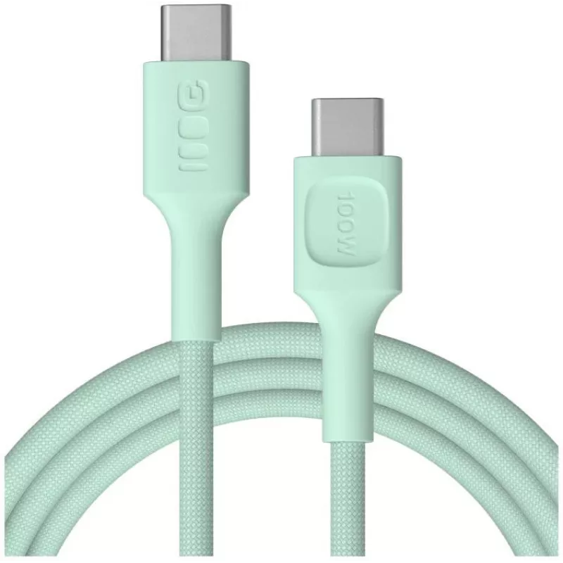 Green Cell PowerStream USB-C na USB-C kábel 100W 2m mintová zelená
