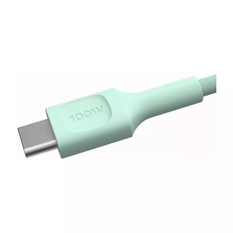 Green Cell PowerStream USB-C na USB-C kábel 100W 2m mintová zelená