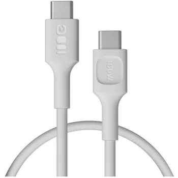 Green Cell PowerFlex USB-C na USB-C kábel 100W PD rýchle nabíjanie 0,3m biela