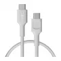 Green Cell PowerFlex USB-C na USB-C kábel 100W PD rýchle nabíjanie 0,3m biela