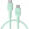 Green Cell PowerFlex rýchlonabíjací USB-C na USB-C kábel 100W 0,3m mintová zelená