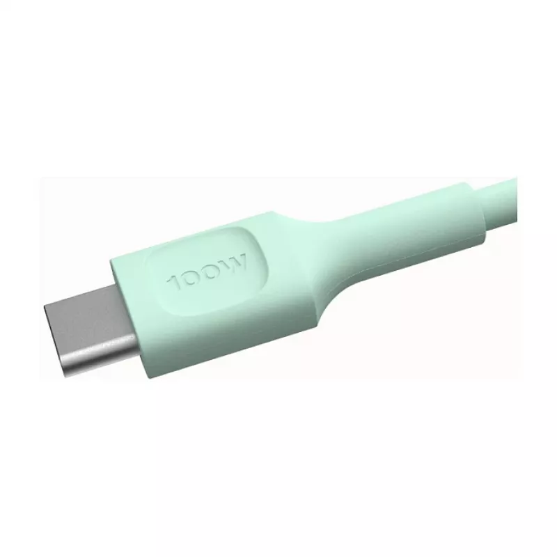 Green Cell PowerFlex rýchlonabíjací USB-C na USB-C kábel 100W 0,3m mintová zelená