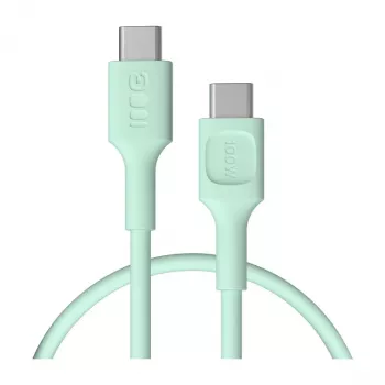 Green Cell PowerFlex rýchlonabíjací USB-C na USB-C kábel 100W 0,3m mintová zelená