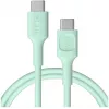 Green Cell PowerFlex rýchlonabíjací USB Type-C na USB Type-C kábel 100W mintová zelená 1,2m
