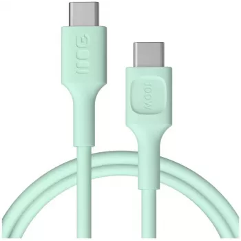 Green Cell PowerFlex rýchlonabíjací USB Type-C na USB Type-C kábel 100W mintová zelená 1,2m