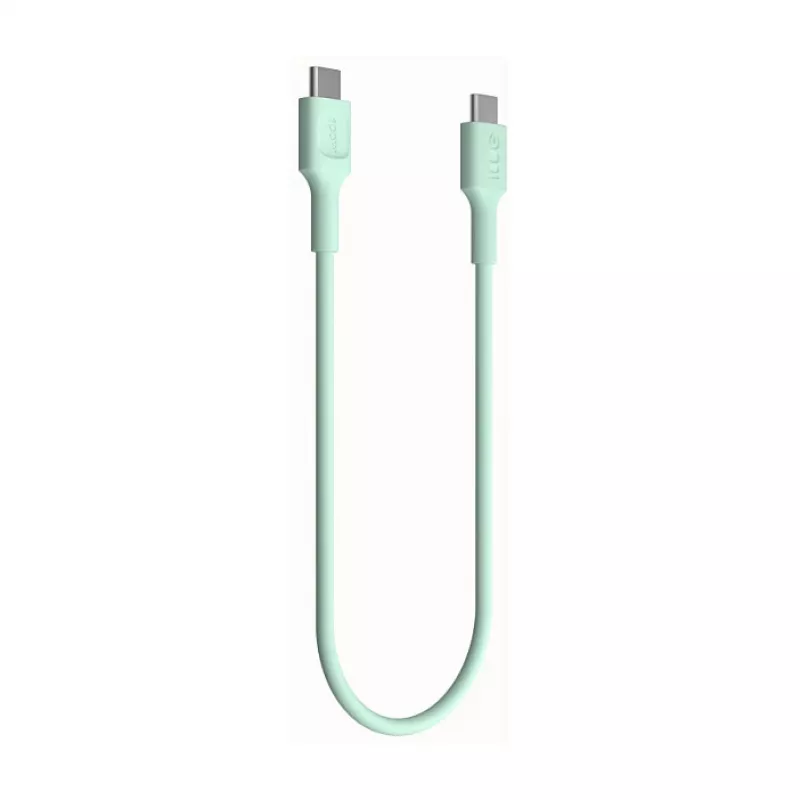 Green Cell PowerFlex rýchlonabíjací USB Type-C na USB Type-C kábel 100W mintová zelená 1,2m
