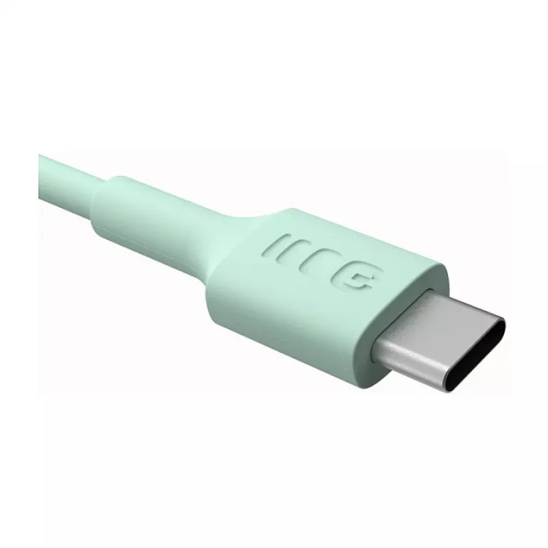 Green Cell PowerFlex rýchlonabíjací USB Type-C na USB Type-C kábel 100W mintová zelená 1,2m