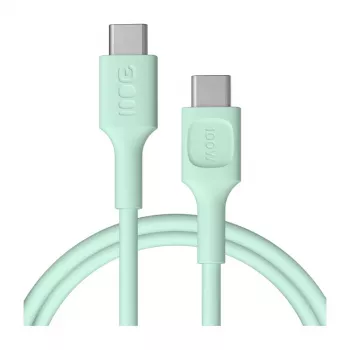 Green Cell PowerFlex rýchlonabíjací USB Type-C na USB Type-C kábel 100W mintová zelená 1,2m