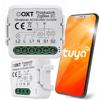 OXT Mini 2-kanálový ZigBee Tuya Smart Switch modul