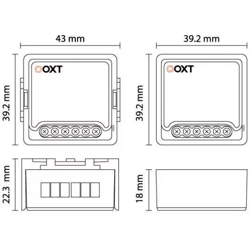 OXT Mini ovládač roliet ZigBee Tuya