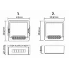 OXT Mini reléový modul 2-kanálový bez neutrálneho vodiča ZigBee TUYA T272
